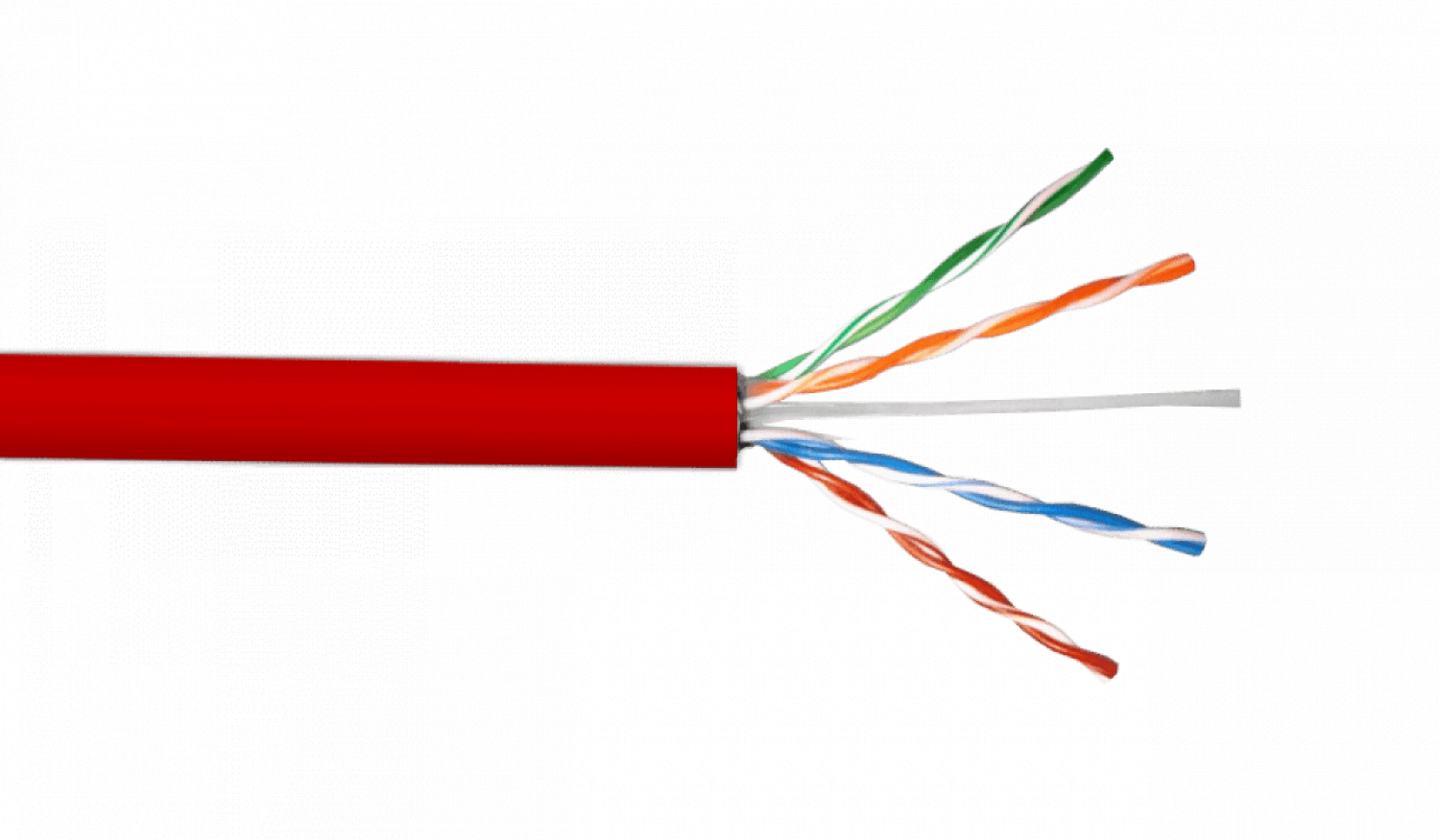 LINKCHIP 24AWG Rojo Cat5e Interior Cable UTP Multifilar 305mt Cobre 2
