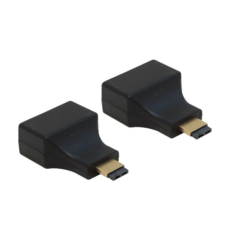 Extensor HDMI Pasivo con 2 Cables UTP Cat5e, Hasta 30 Metros, RJ45 1