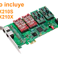 ATCOM PCIe-x1 8X 2-RJ45 REQ-AX210 3.3/5V 32BIT TARJETA ASTERISK - Miniatura 1
