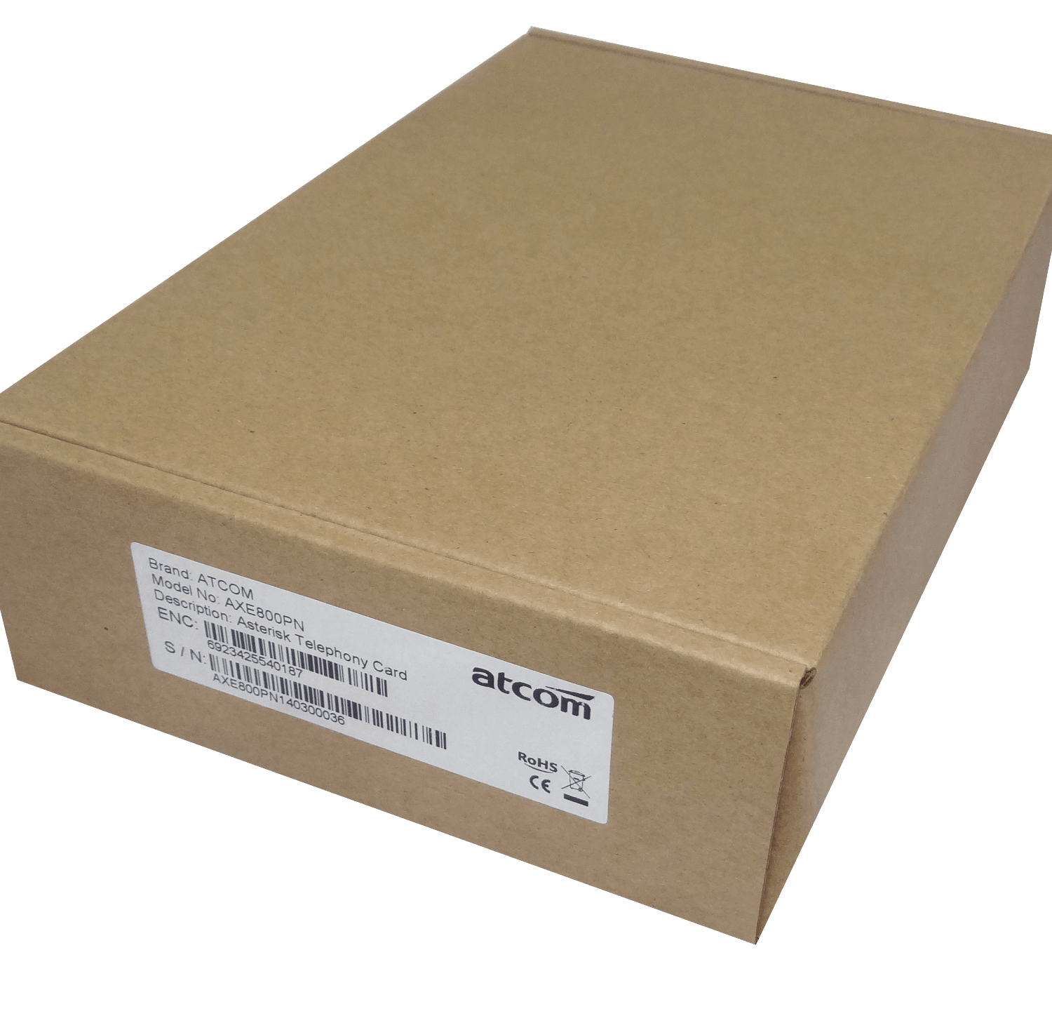 ATCOM PCIe-x1 8X 2-RJ45 REQ-AX210 3.3/5V 32BIT TARJETA ASTERISK 4