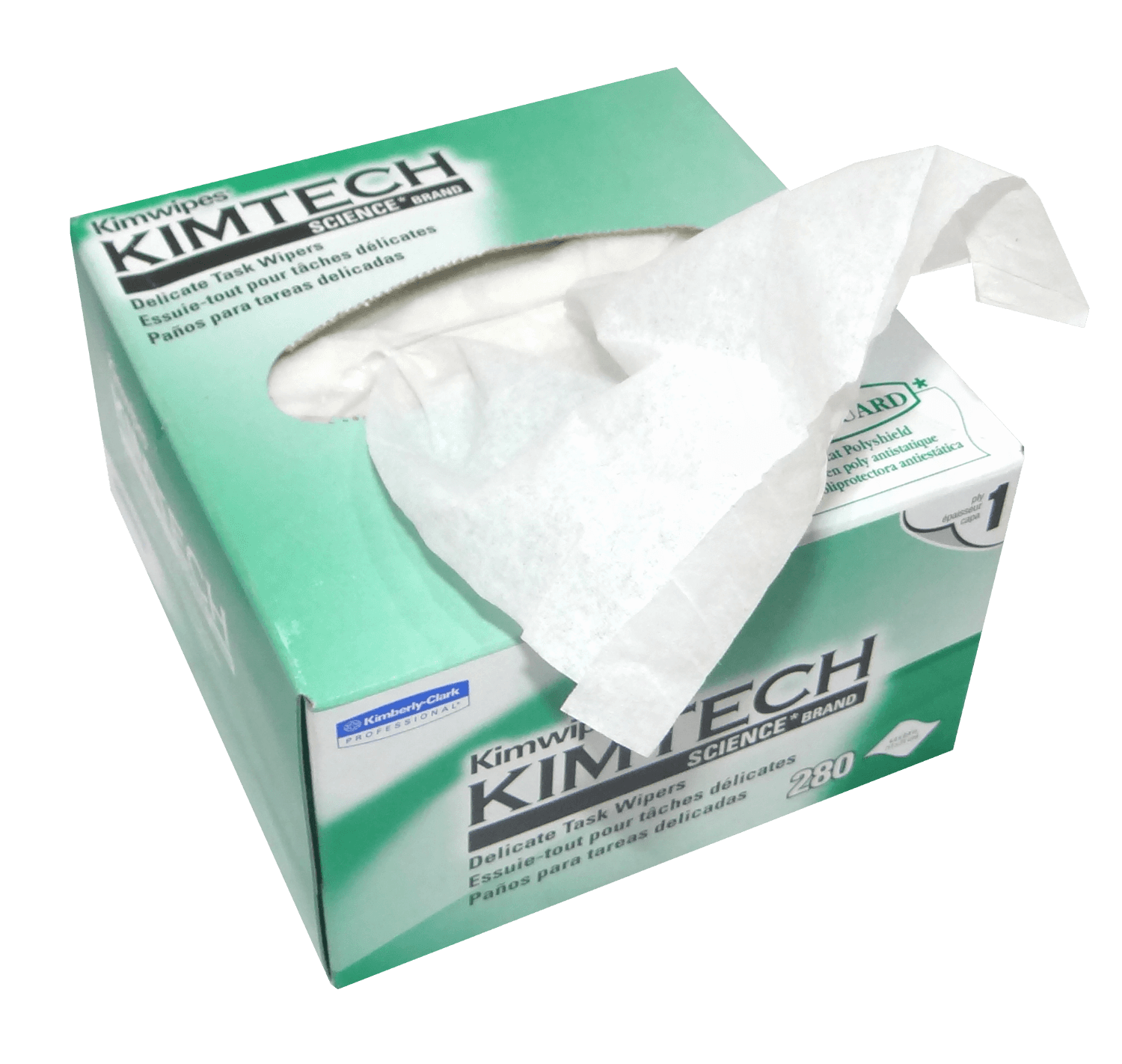 KIMWIPES 11x21cm 280-Panos Antiestaticos p/Fibra Optica Lintguard Limp 1