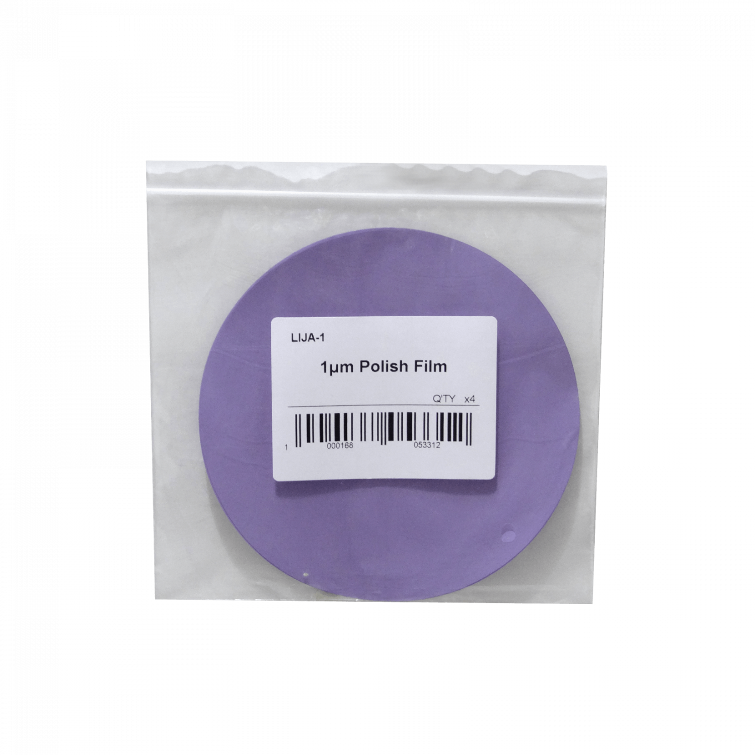 1um 1--Micras Lija p/Fibra Optica 4-Unidades Diametro-127mm Polish 2