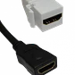 HDMI Cable-15cm Hembra-Hembra Keystone Blanco - Miniatura 2