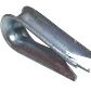 Pasacabo Zincado Gancho para Piola Acero Thimble - Miniatura 1
