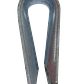 Pasacabo Zincado Gancho para Piola Acero Thimble - Miniatura 2