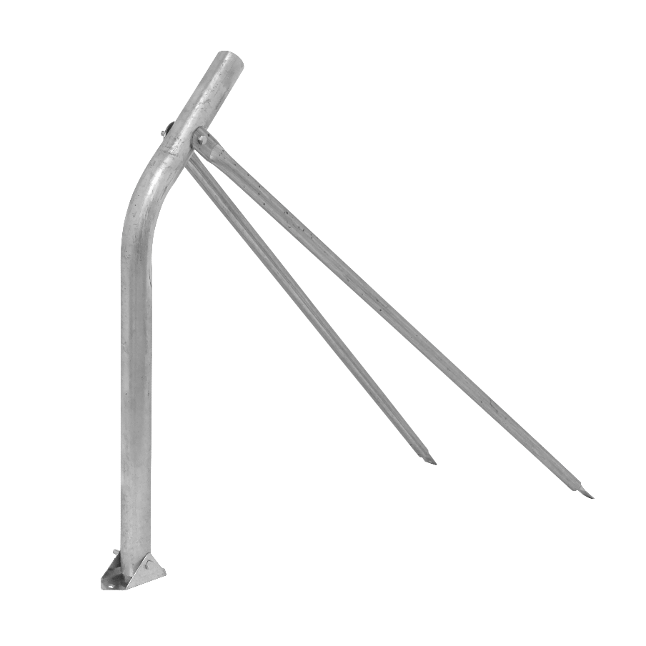 Soporte Trípode Zincado, Pintado UV, 80cm, 2 Patas, Ajustable 120-200cm 3