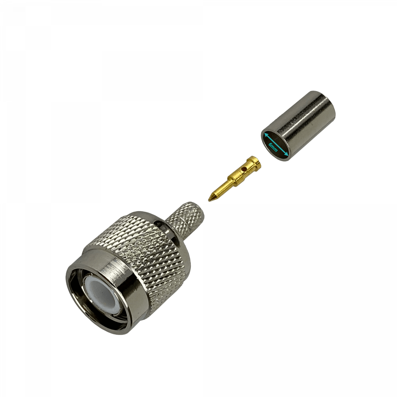 Conector TNC-Macho TM2C – Crimpeable para LMR195/CA195, Serie-195 1