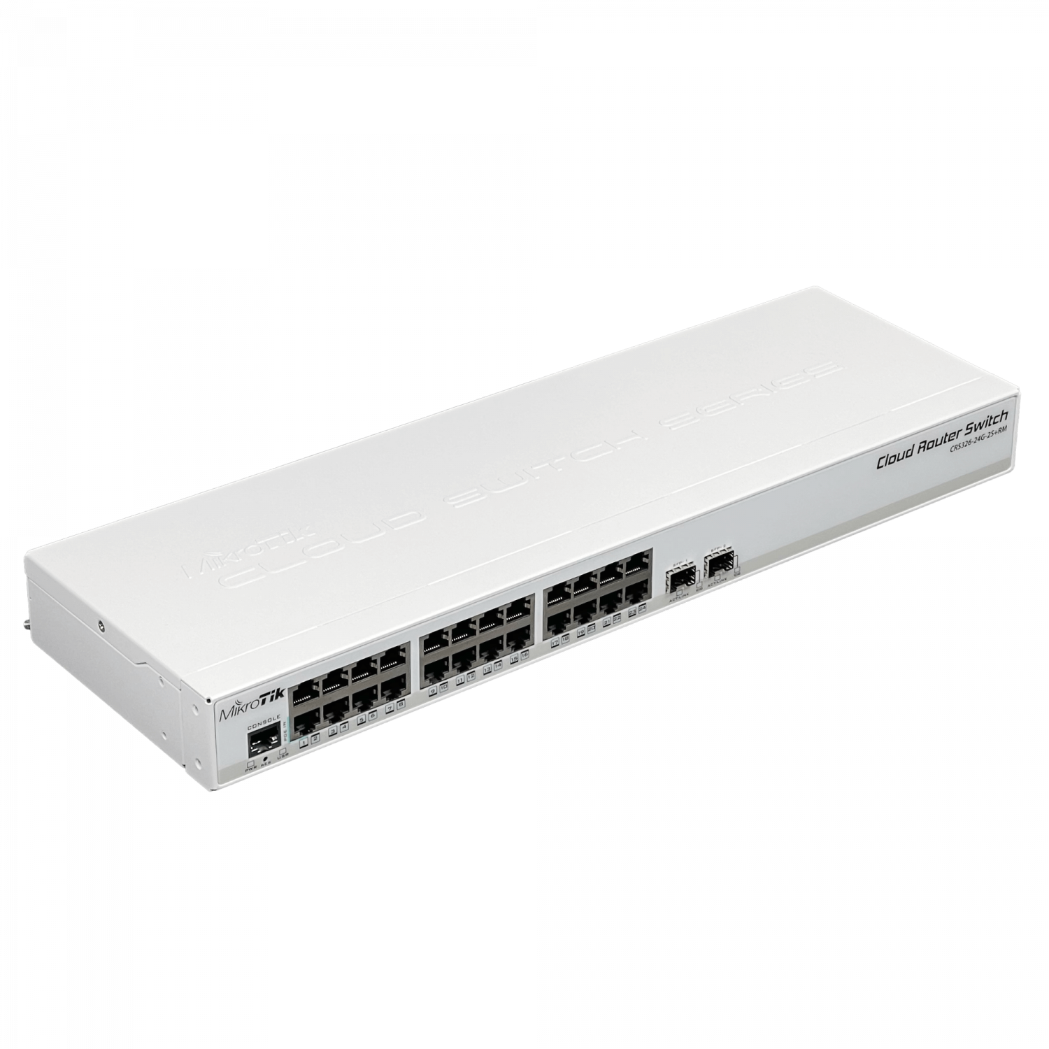 Switch MikroTik CRS326-24G-2S+RM 24x Gigabit 2x SFP+ 10G Rack Dual Boot RouterOS/SwOS 5