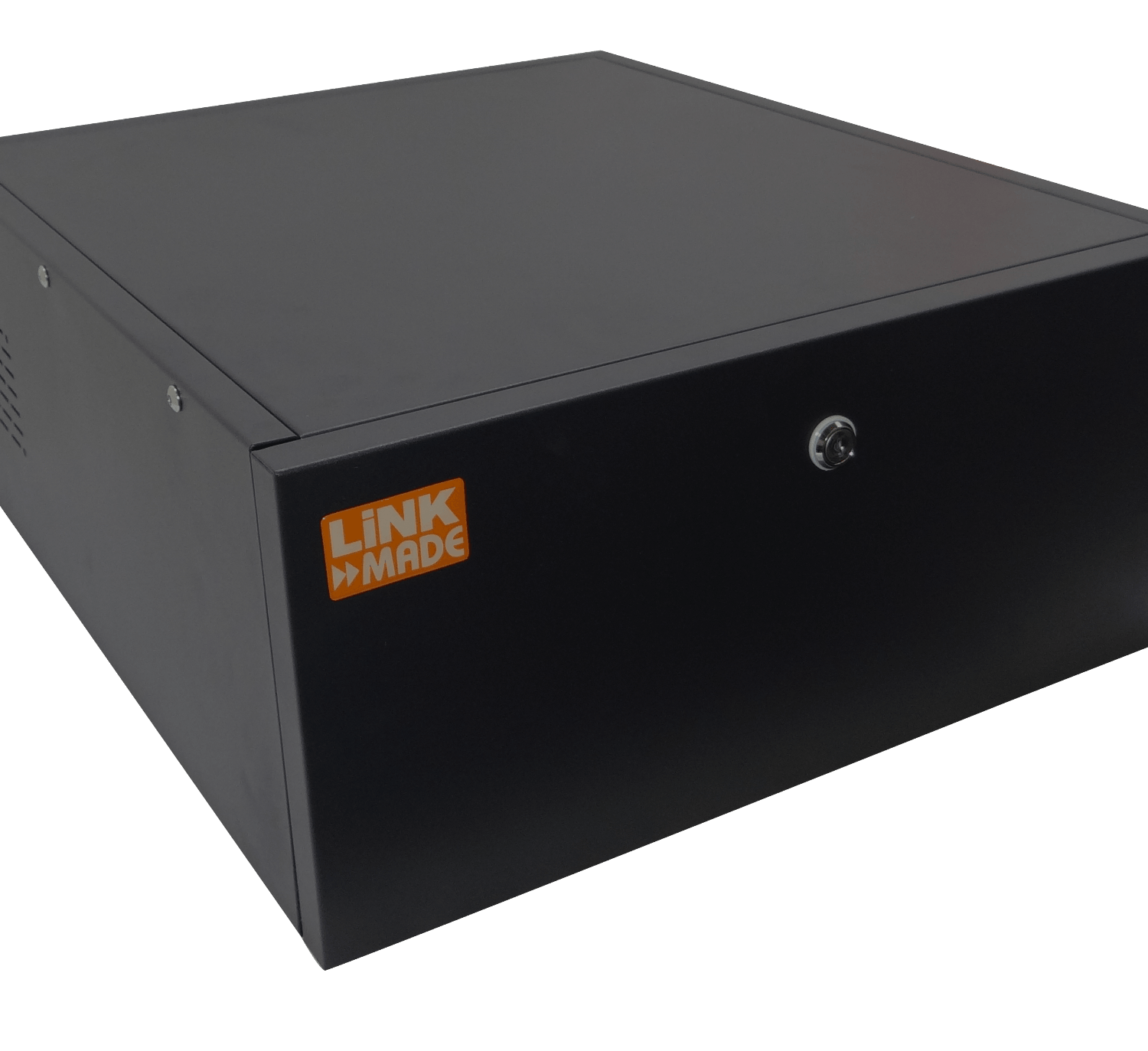 Gabinete Seguridad LINKMADE RK04-6LF 4U Fondo 60cm Negro Puerta de Fierro 2