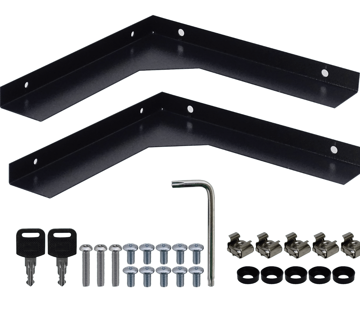 Gabinete Seguridad LINKMADE RK04-6LF 4U Fondo 60cm Negro Puerta de Fierro 4