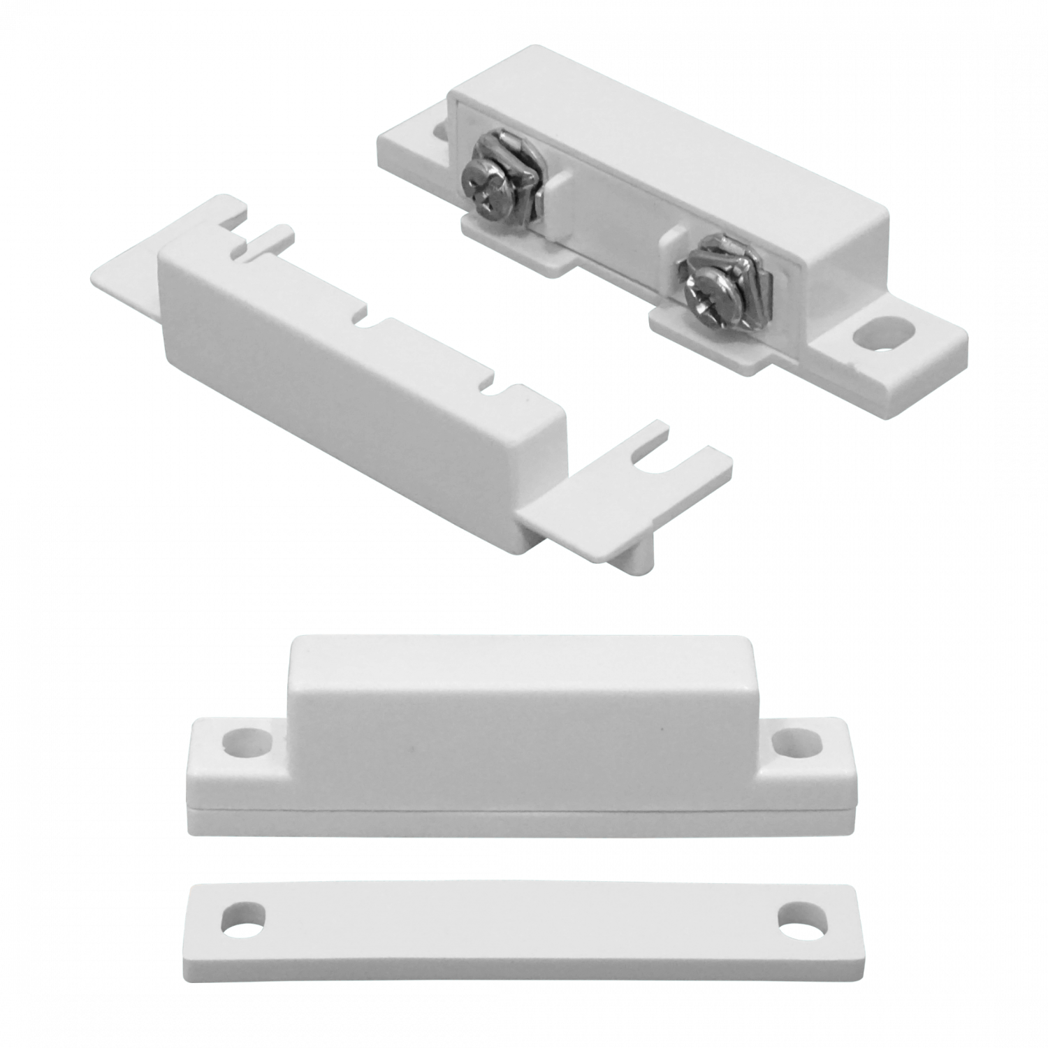 Sensor Magnético Bestkey DS-BLANCO1 para Puertas y Ventanas, 2C, Montaje con Tornillos 1