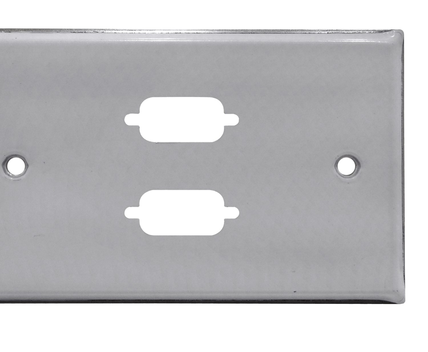 Faceplate VGA Metalico LINKMADE FP2MV 2U 2 VGA HH 70x114mm Requiere VGA 2