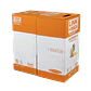 Caja Cable de Red LINKMADE Cat6 UTP 305mt Amarillo Unifilar PVC Cobre - Miniatura 1