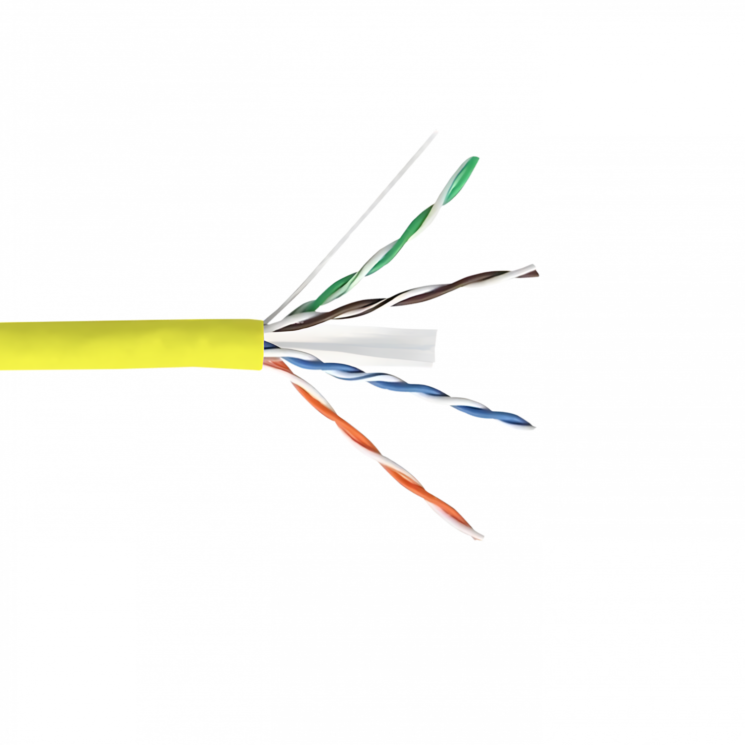 Caja Cable de Red LINKMADE Cat6 UTP 305mt Amarillo Unifilar PVC Cobre 4