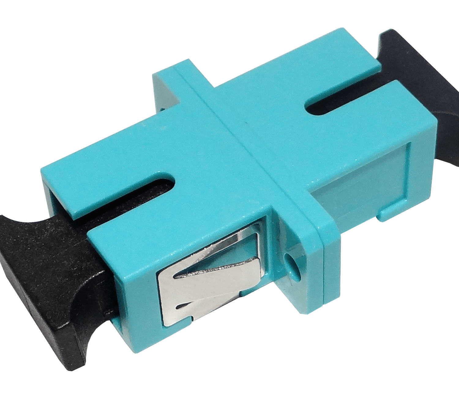 SC-SC Aqua OM3 SX-Simplex Copla p/Fibra Adaptador p/Cabecera-CL/Caja 2