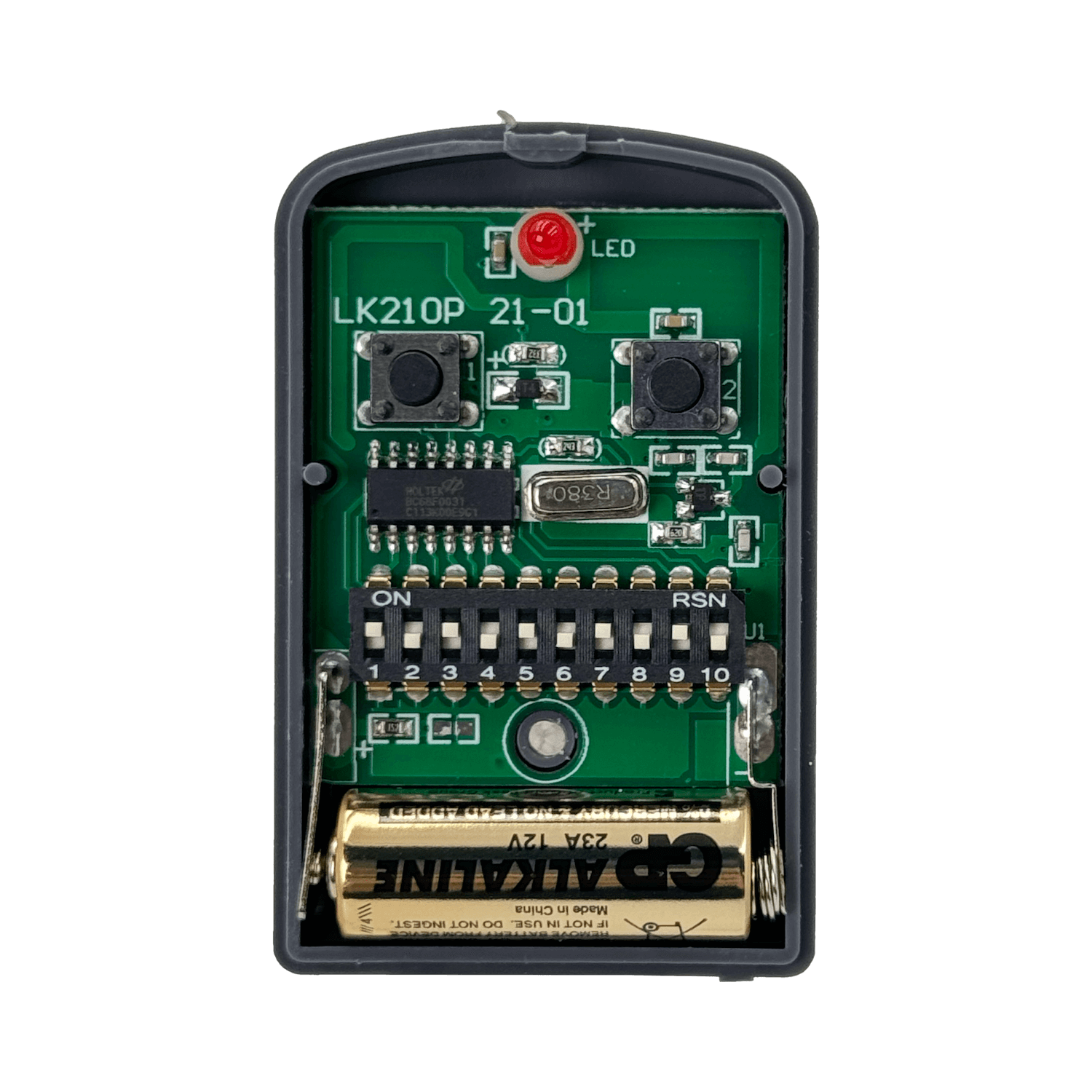 GARRISON 1-Canal 60mt incl Bat 12V Transmisor ControlRemoto LK-102P-RM 2