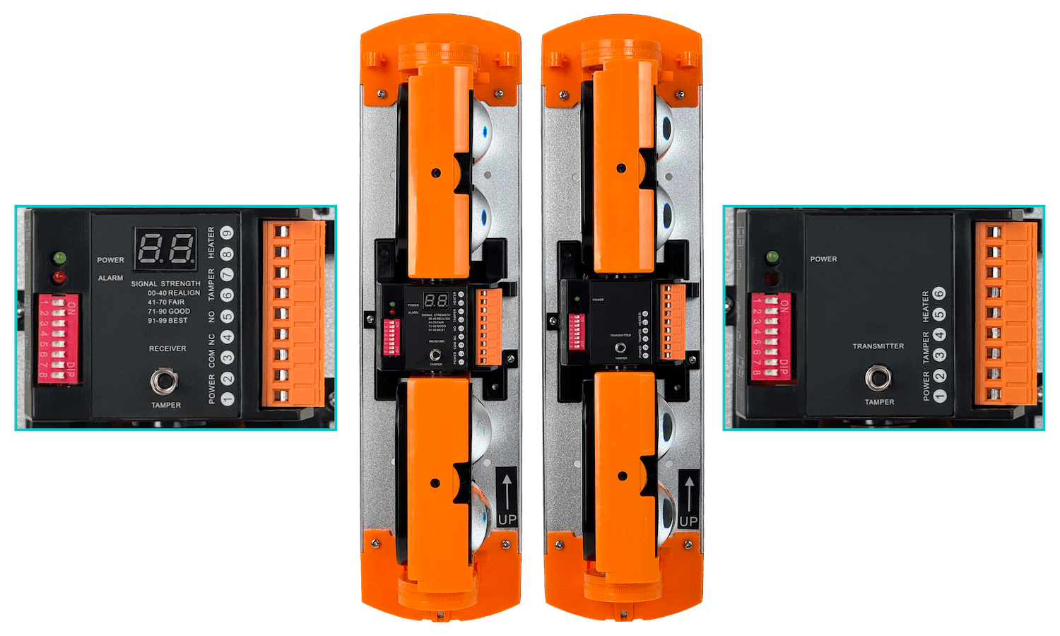 Infrarrojo 2-haz 150mts Interior-Exterior 9-30VDC 9-20VAC Rayo Lineal 6