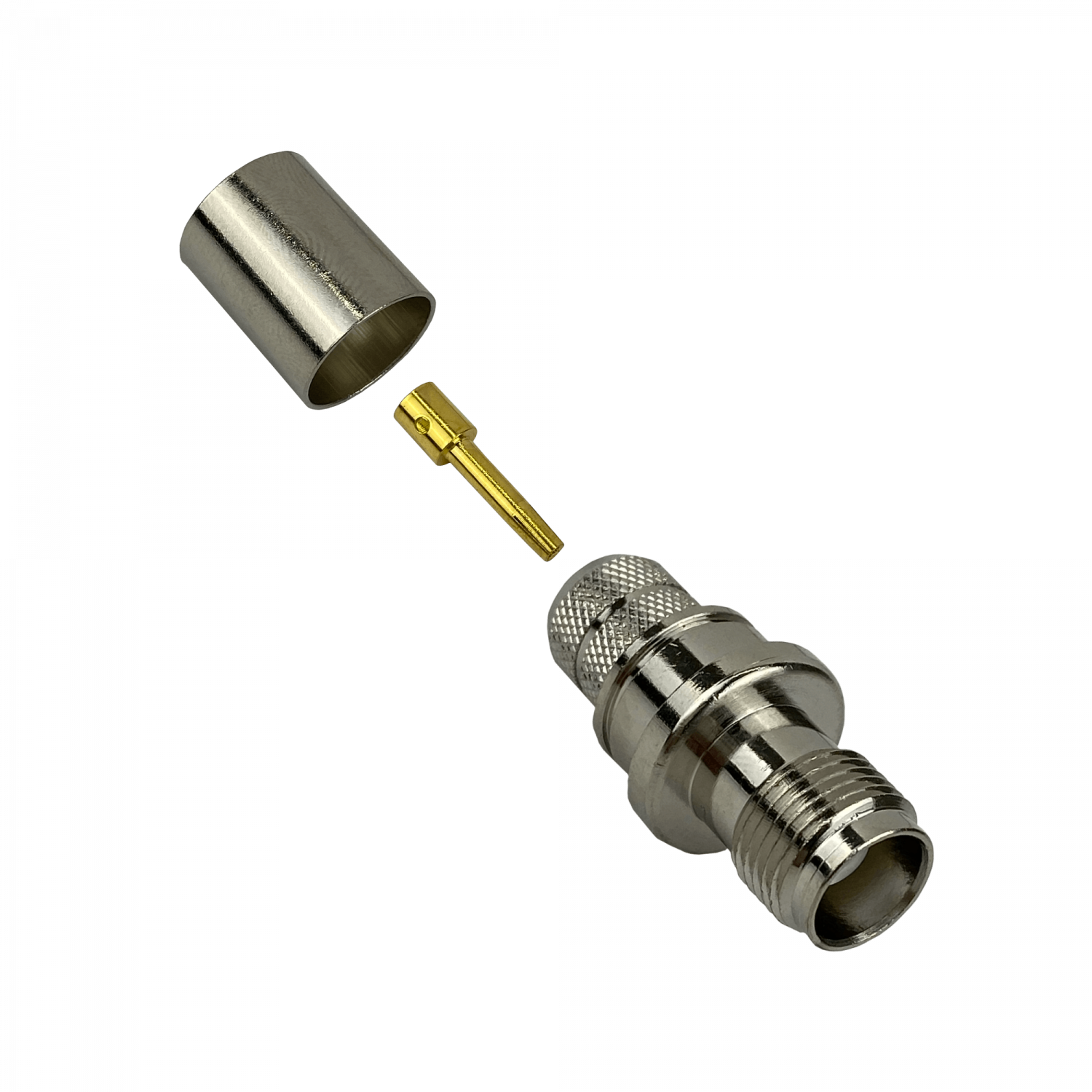 Conector coaxial TNC hembra crimpeable para cable CA400 LMR400 serie 400 2