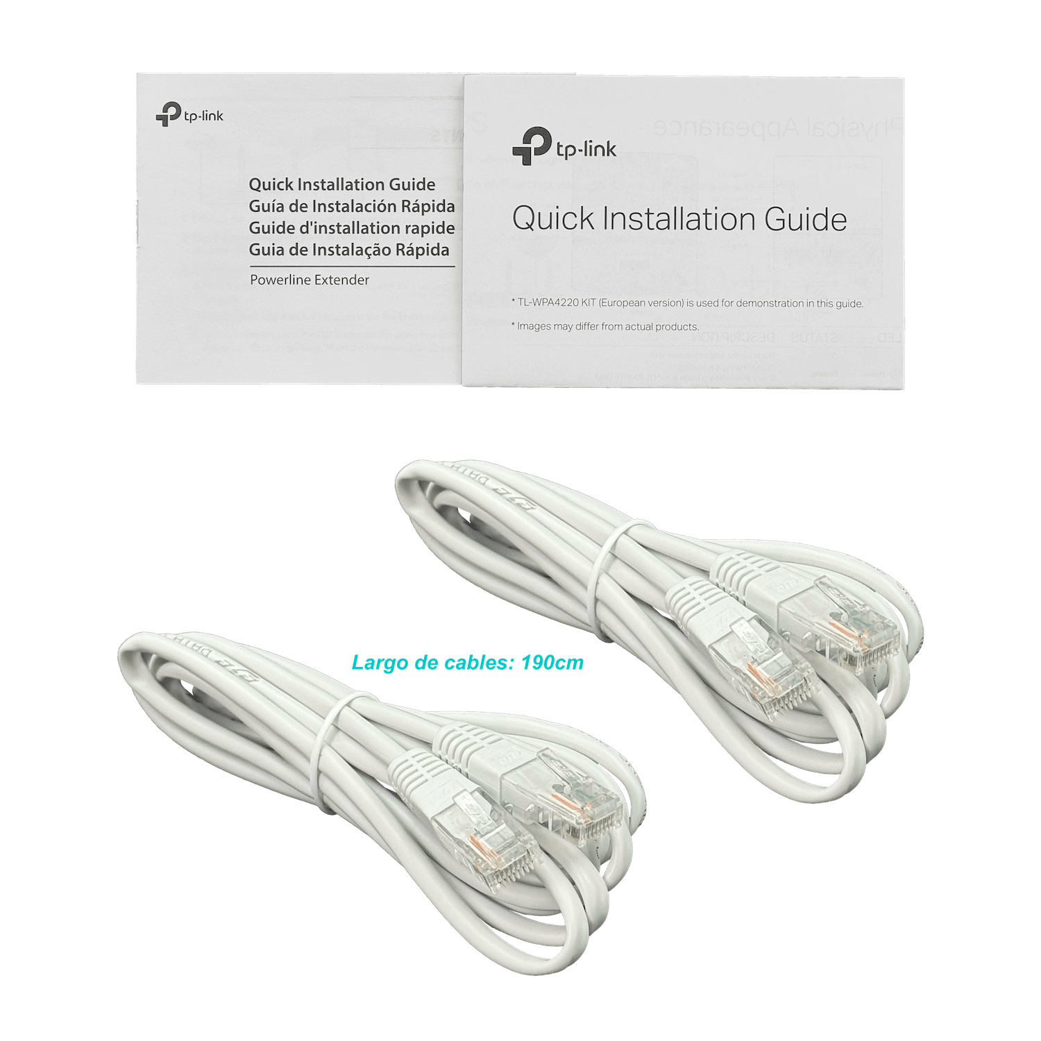 Kit Extensor Powerline WiFi AV600 TP-Link TL-WPA4220KIT, Hasta 600 Mbps, 2x Ethernet 10/100 Mbps 3