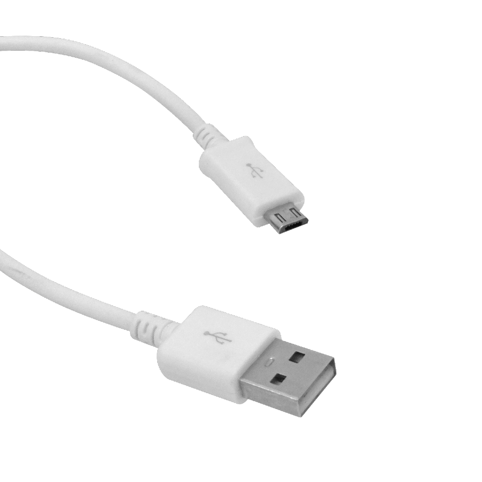 Cable USB 0,9mt A-Macho MicroB-Macho A/MicroB 90cm puede salir blanco 1