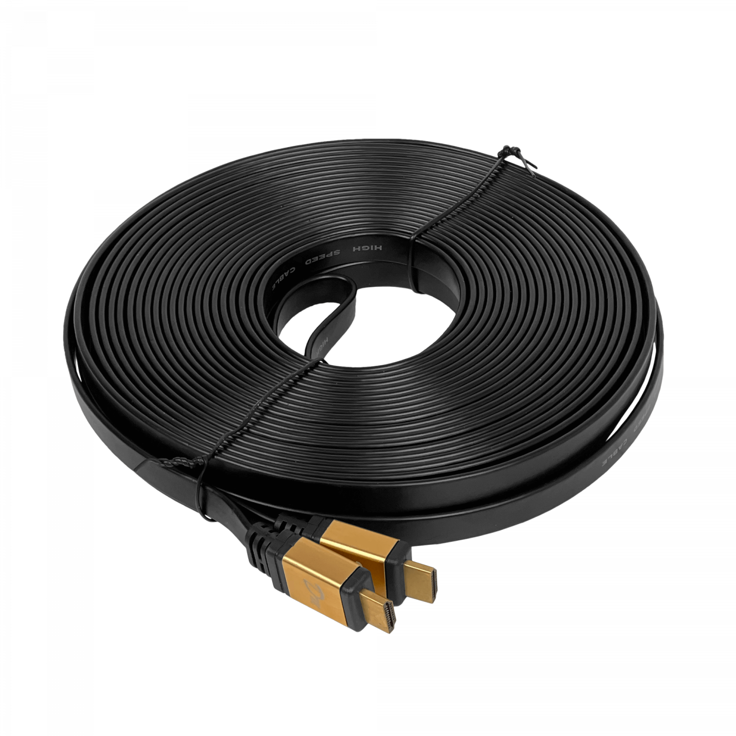 Cable HDMI 20m Plano v1.4, HDMI-M a HDMI-M, Negro, 3D 1