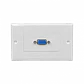 Faceplate VGA Hembra-Hembra Blanco 70x114mm WPHD15FF - Miniatura 1