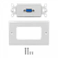 Faceplate VGA Hembra-Hembra Blanco 70x114mm WPHD15FF - Miniatura 3