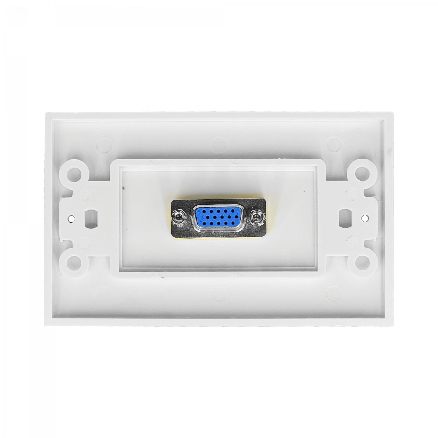 Faceplate VGA Hembra-Hembra Blanco 70x114mm WPHD15FF 4