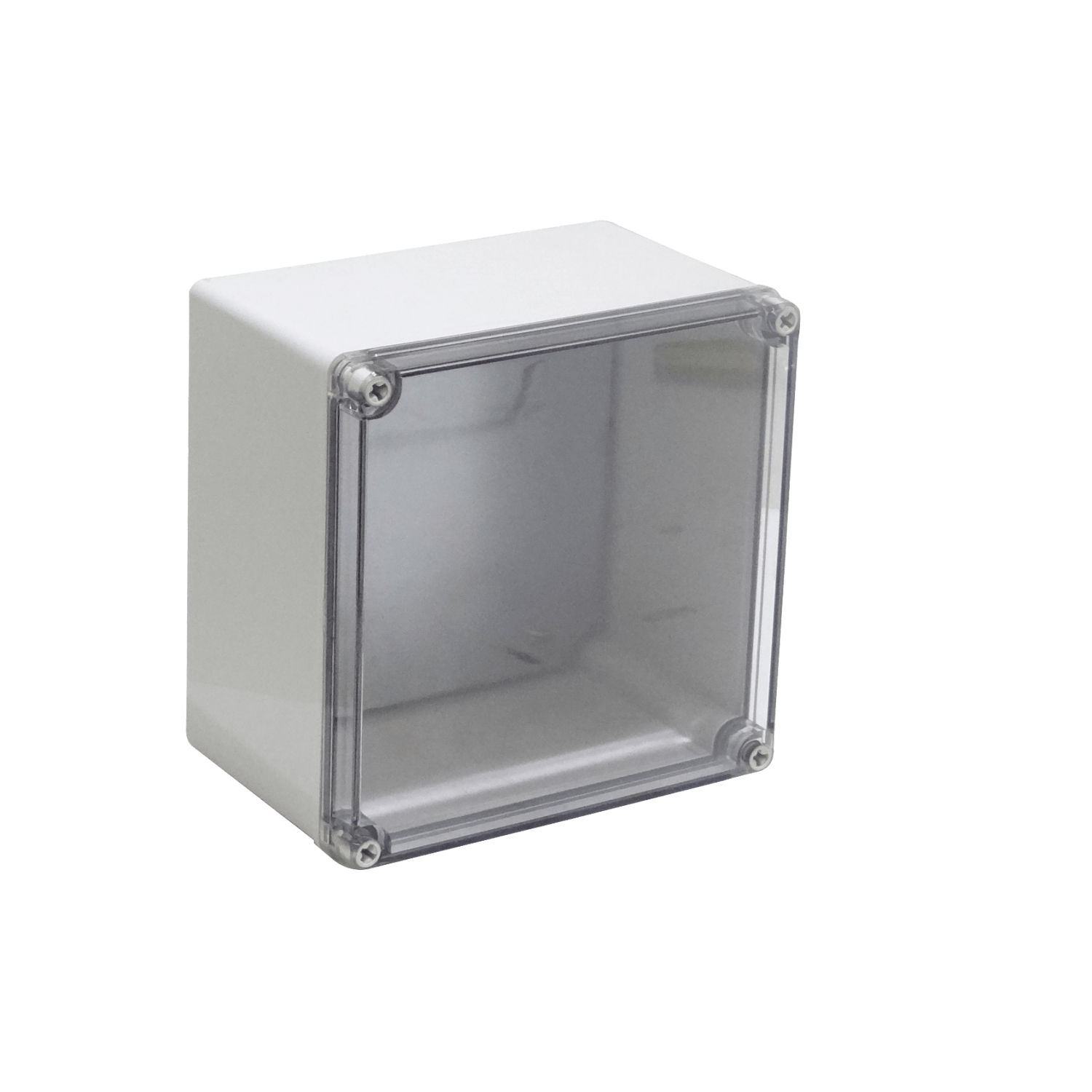 Caja estanca 200×200×130mm, ABS/PC, IP66, tapa transparente, AT-2020  2