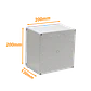 Caja estanca 200×200×130mm, ABS/PC, IP66, tapa transparente, AT-2020  - Miniatura 3