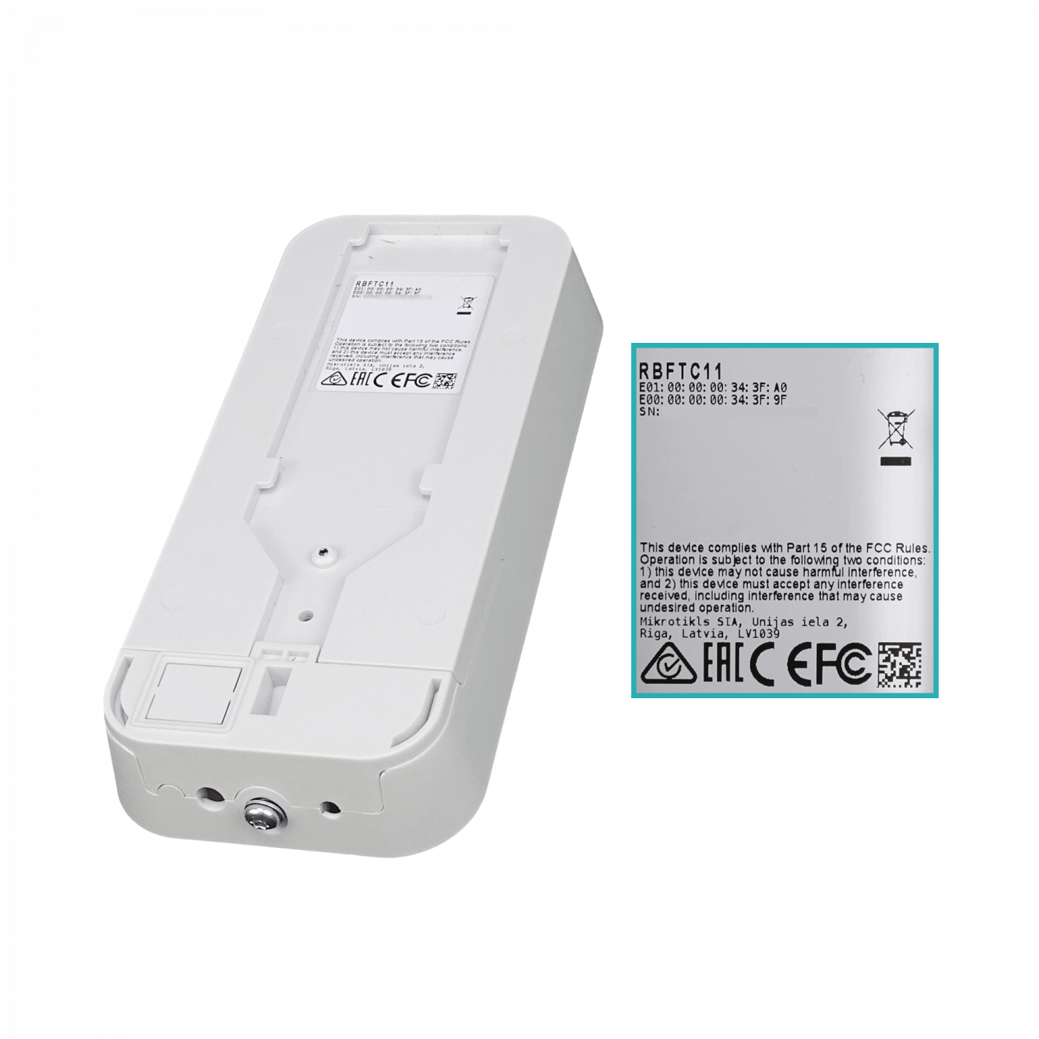 Convertidor MikroTik RBFTC11 SFP PoE 12-57V Exterior inc24V 3