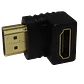 Adaptador HDMI 90° Ángulo Abajo Hembra a Macho H-M Conector Genérico - Miniatura 2
