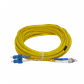 LSZH 15mt SC-FC MonoModo SM Duplex Jumper Cable Fibra 9/125um 3.0mm - Miniatura 3
