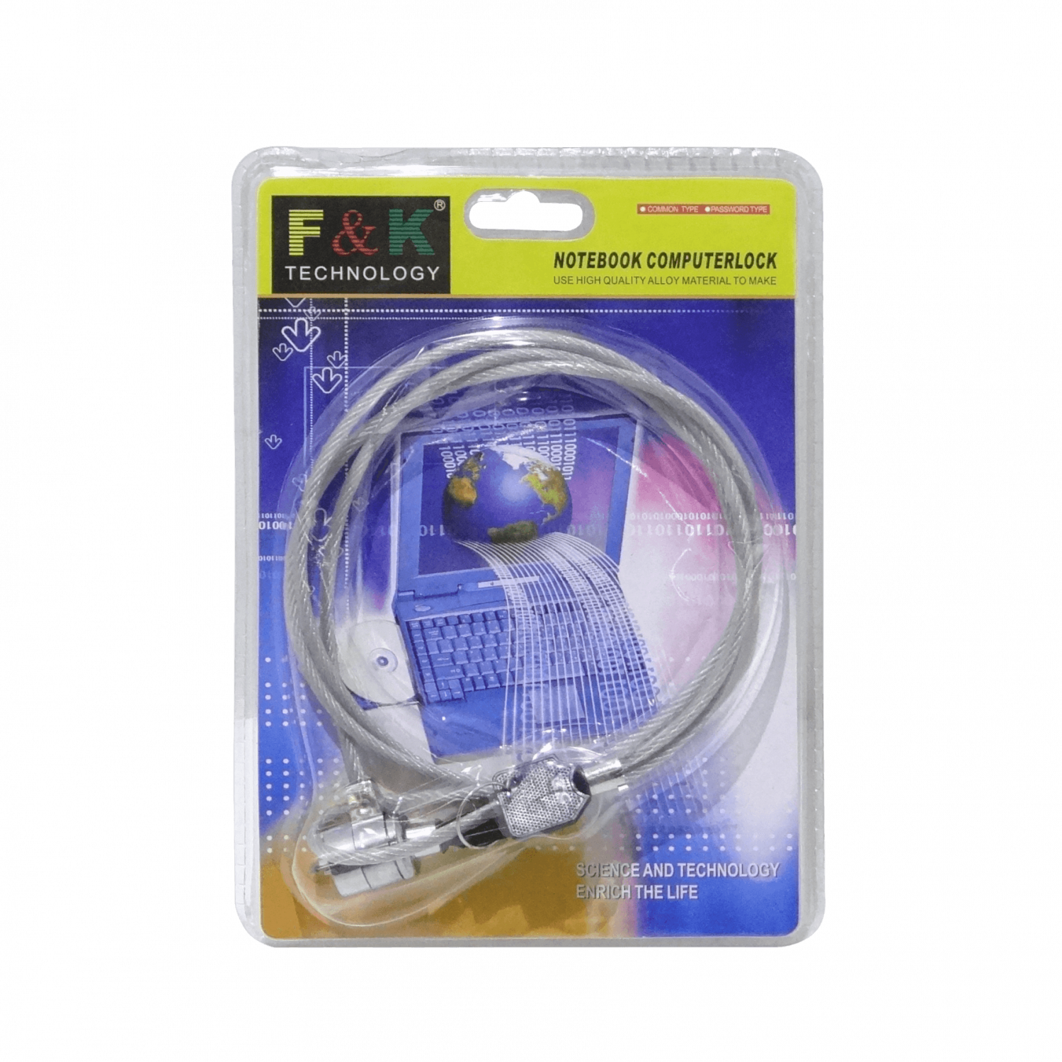 Candado Seguridad Notebook RZL525-12 110cm 2 Llaves Acero 2