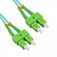 3mt SC/APC-SC/APC OM3 Multimodo MM Duplex Jumper Fibra LSZH - Miniatura 1