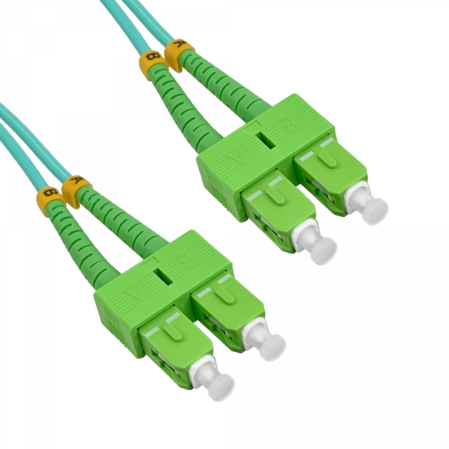 3mt SC/APC-SC/APC OM3 Multimodo MM Duplex Jumper Fibra LSZH 1