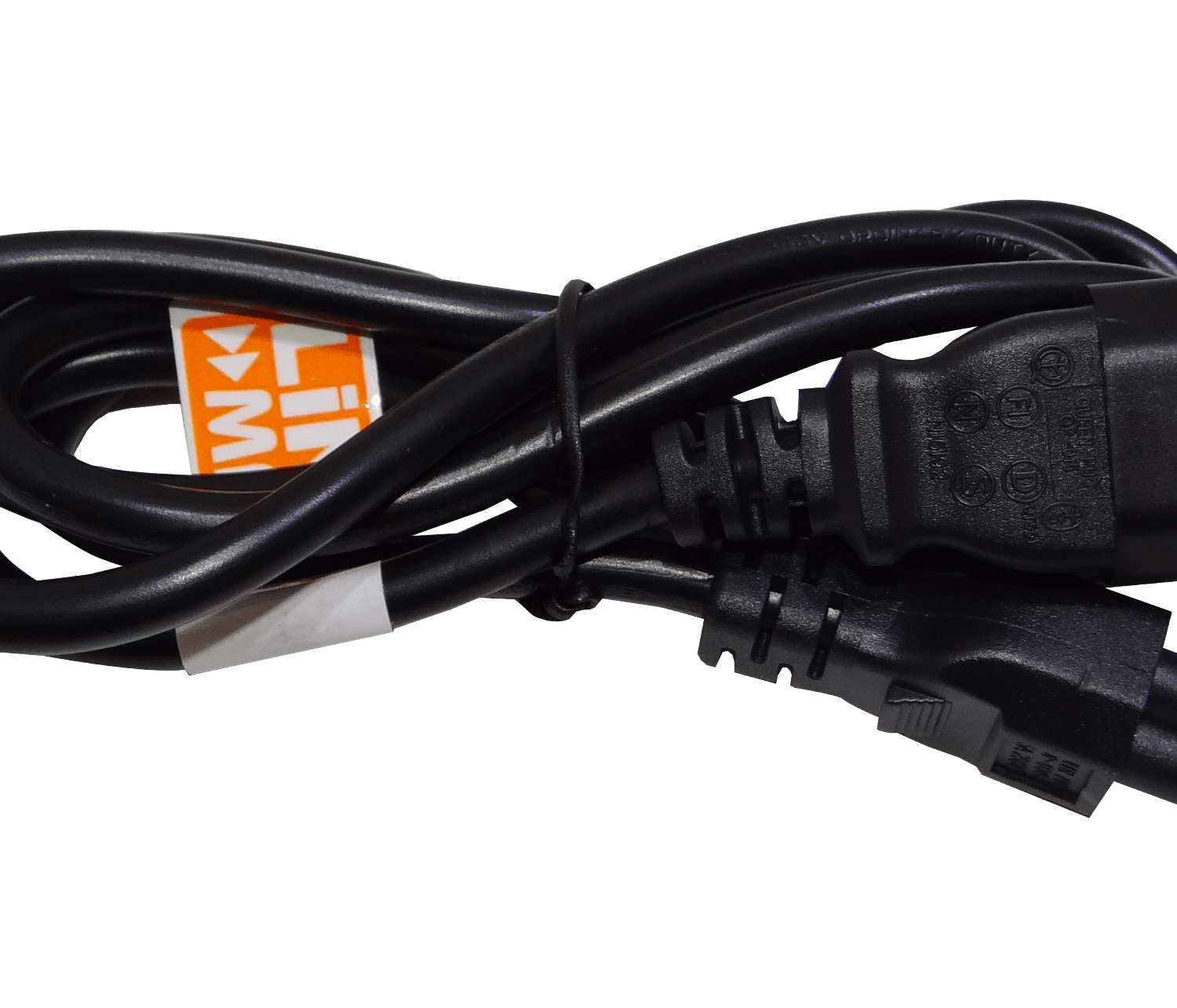 Cable de Poder 150cm LINKMADE Macho-Hembra Trebol/C14 Negro 6A 3x0.75mm2 1