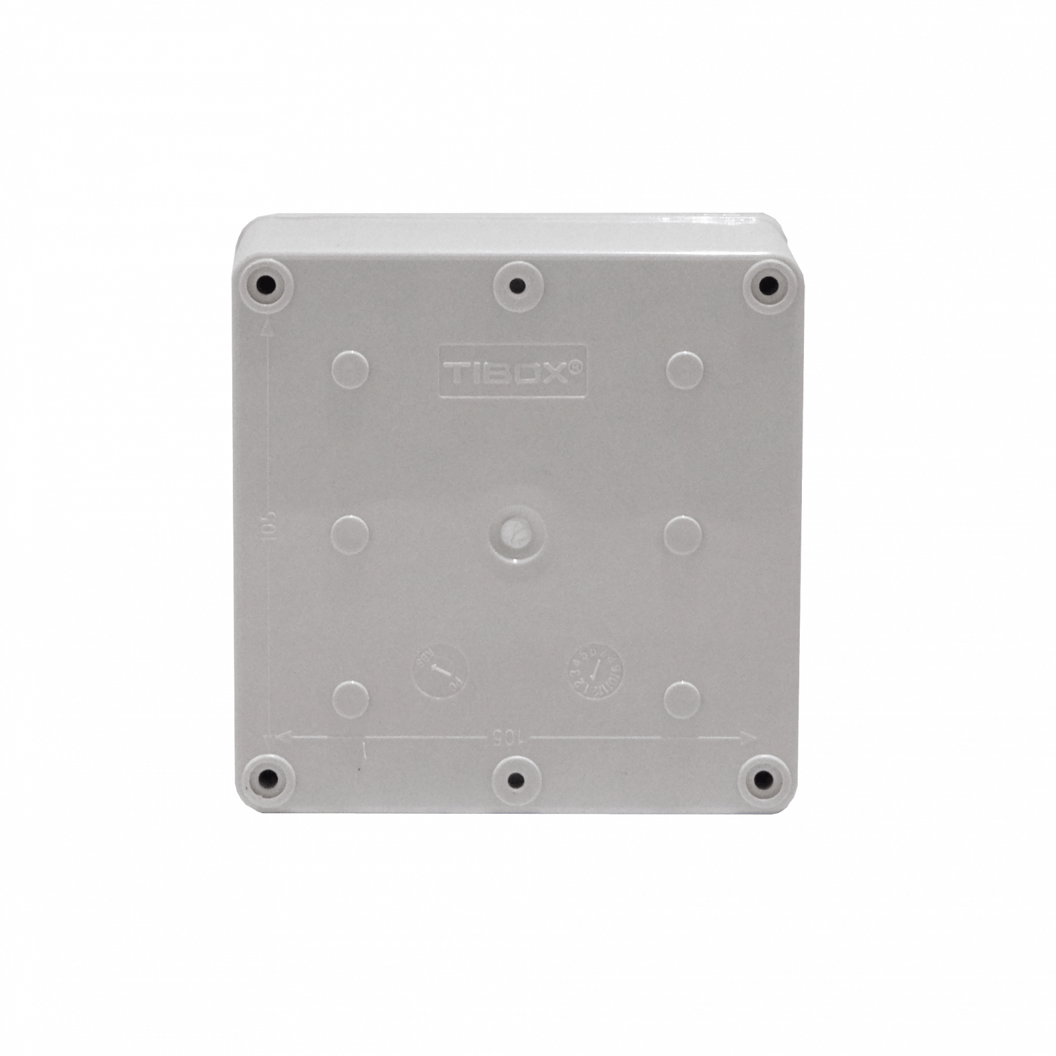 Caja plastica Tibox TJ-AG-1212 125x125x100mm gris IP66 RoHS 1