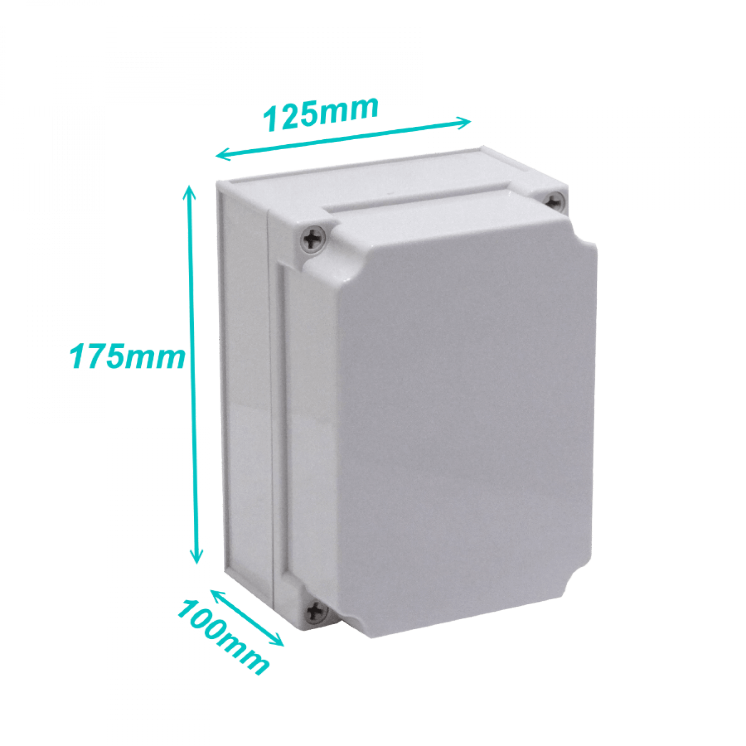 Caja plastica Tibox TJ-AG-1217-1 125x175x100mm gris IP66 RoHS 1