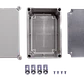 Caja plastica Tibox TJ-AG-2819-1 280x190x180mm gris IP66 RoHS con placa - Miniatura 2