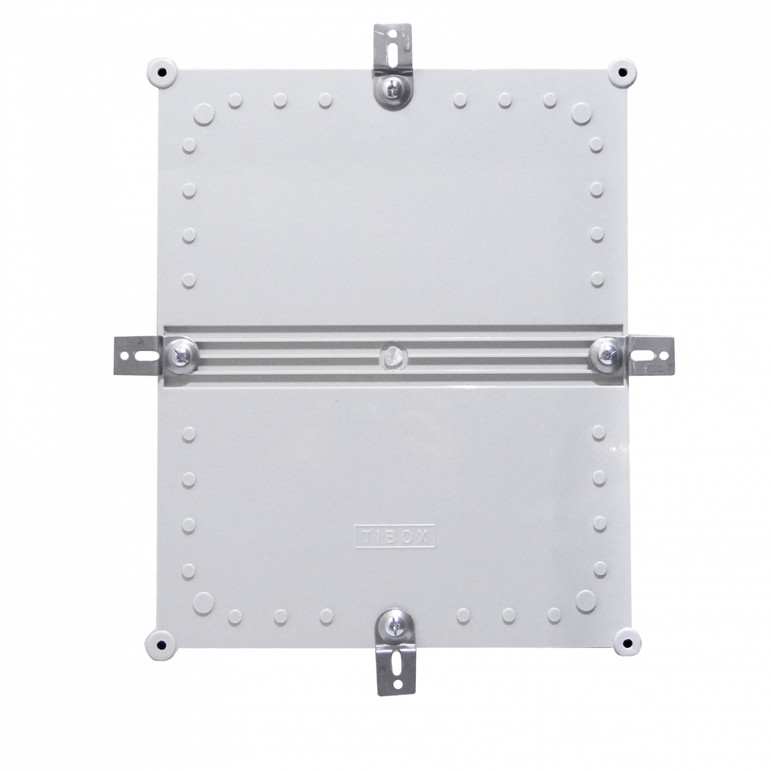 Caja Plástica TIBOX TJ-AG-3428, 340x280x130mm, Gris, IP66 con Placa 2