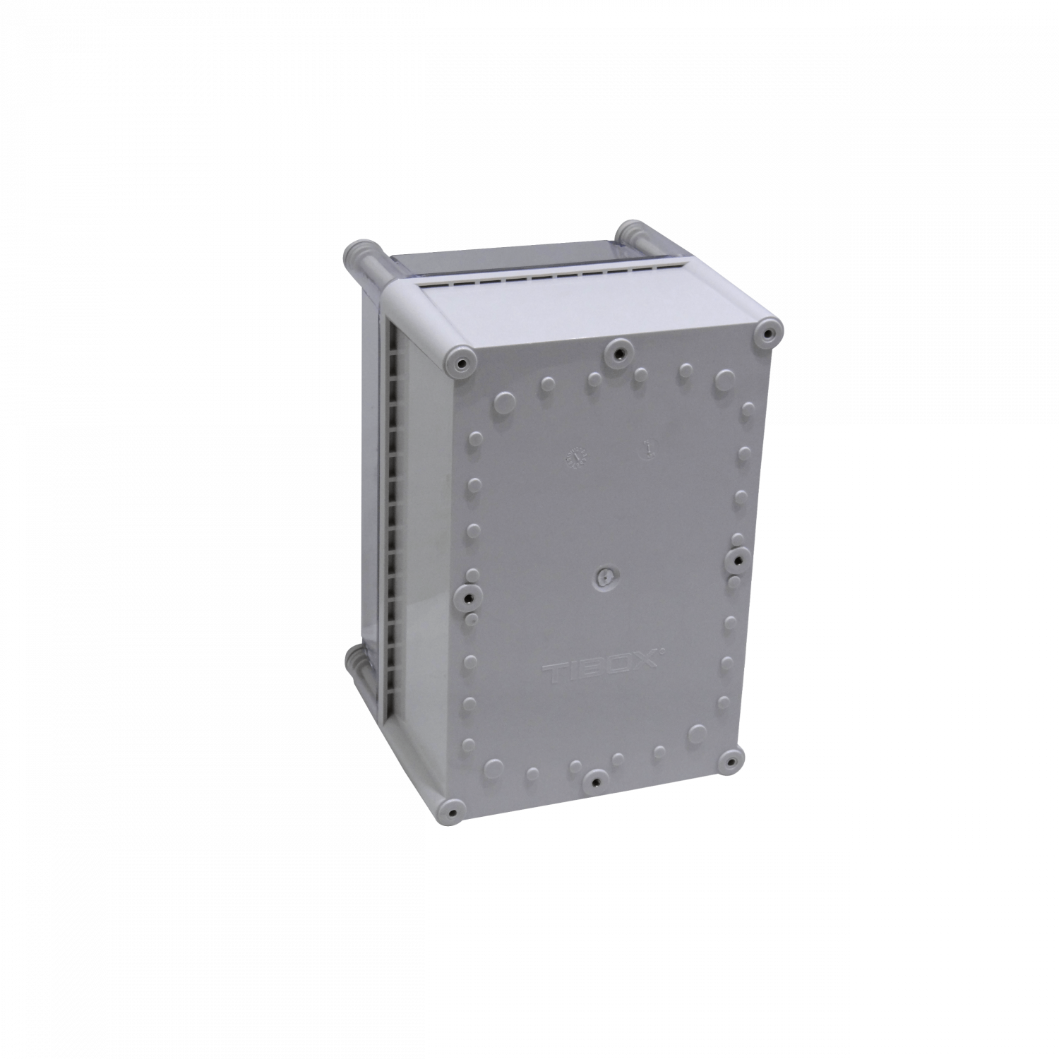 Caja ABS Tibox TJ-AT-2819-1 280x190x180mm IP66 tapa transparente con placa aluminio 5