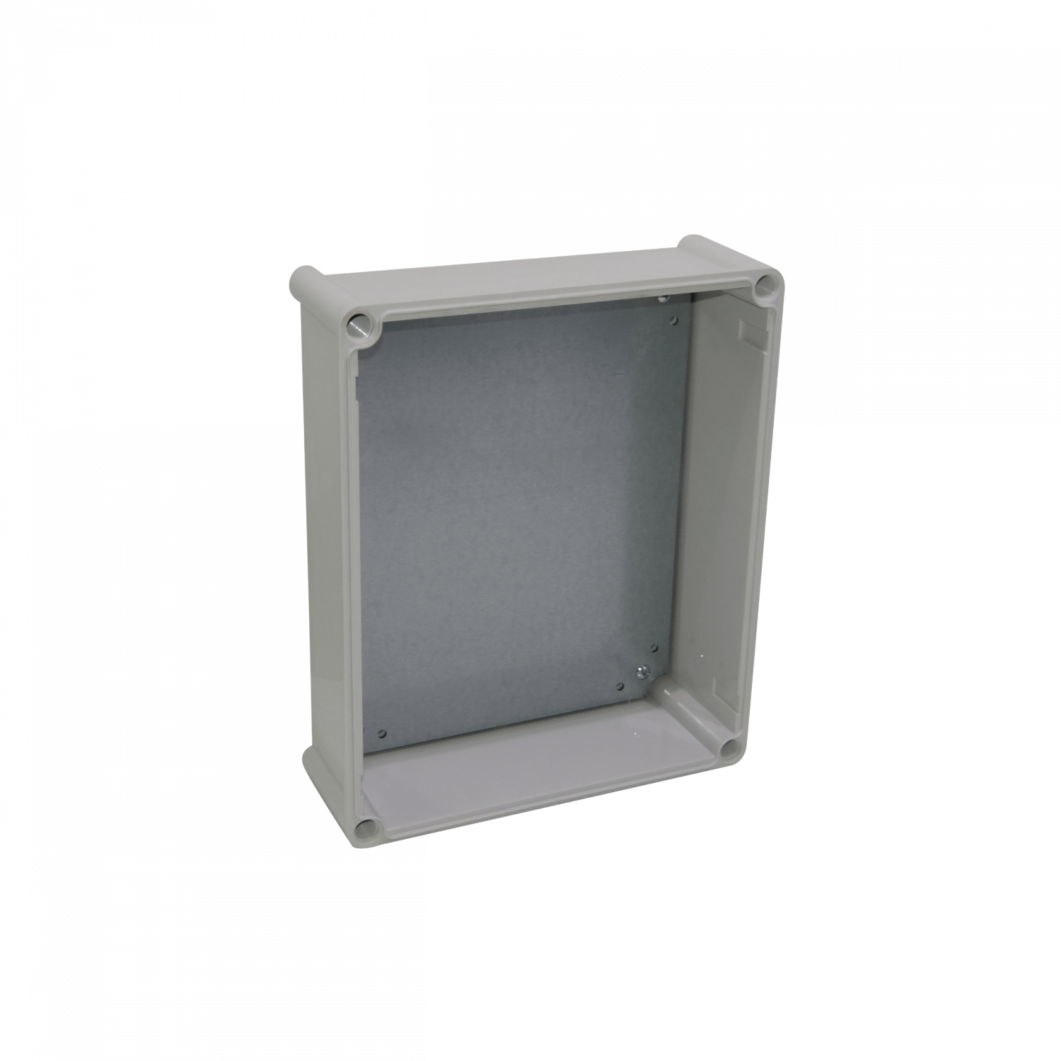 Caja ABS Tibox TJ-AT-3428 340x280x130mm IP66 tapa transparente con placa aluminio 1