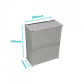 Caja ABS Tibox TJ-AT-3428 340x280x130mm IP66 tapa transparente con placa aluminio - Miniatura 3