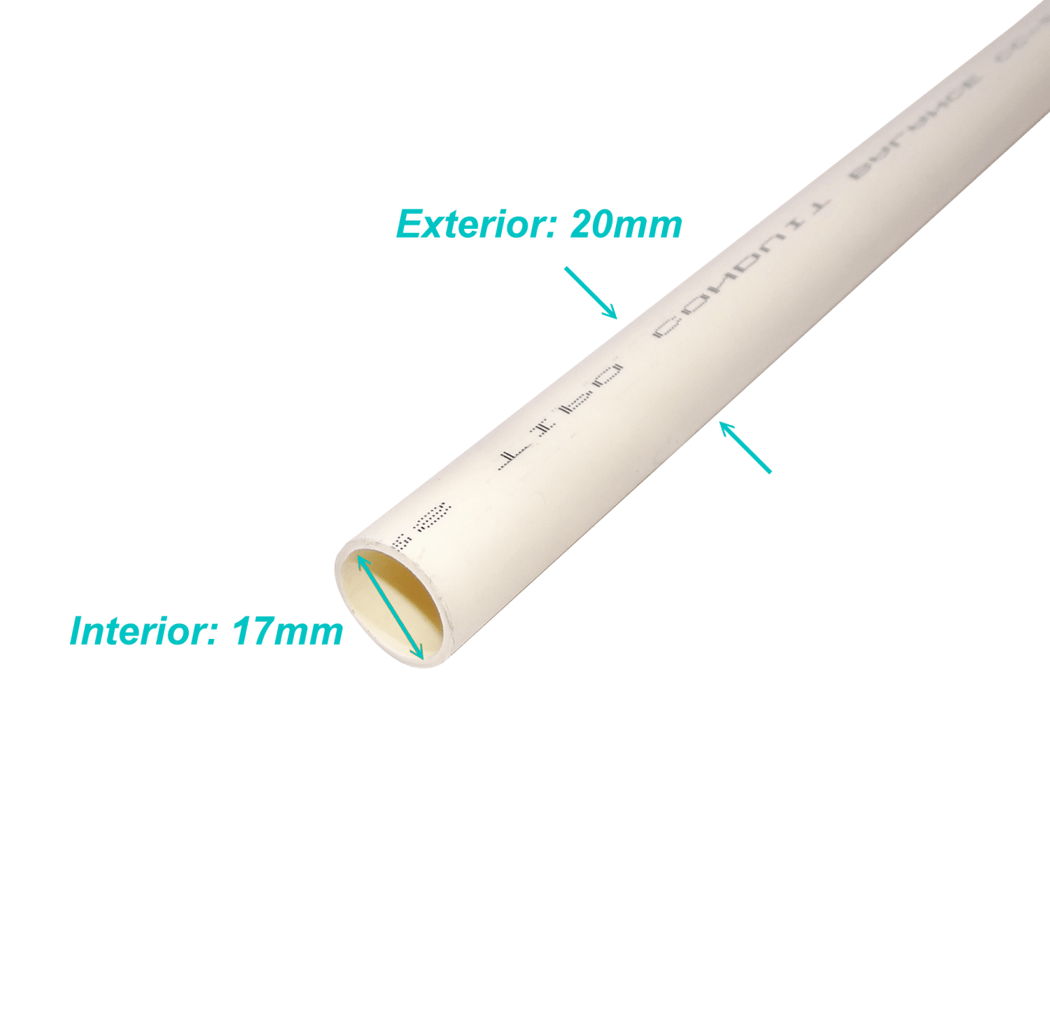 Tubo conduit LinkChip PVC16W-3 blanco 16mm x 1.3mm largo 3m 1