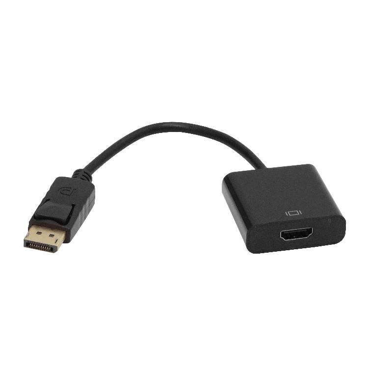 Adaptador HDMI Hembra a DisplayPort Macho, 1080p, 15cm, Negro 2