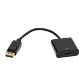 Adaptador HDMI Hembra a DisplayPort Macho, 1080p, 15cm, Negro - Miniatura 2