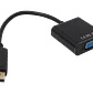 DisplayPort/DP-M a VGA-H Negro 15cm Adaptador Convertidor Video - Miniatura 1