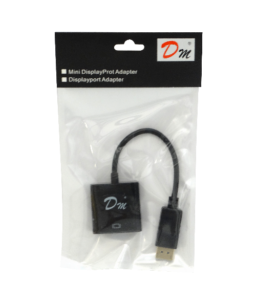 DisplayPort/DP-M a VGA-H Negro 15cm Adaptador Convertidor Video 2