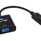 DisplayPort/DP-M a VGA-H Negro 15cm Adaptador Convertidor Video - Miniatura 3